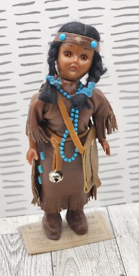 Heritage Doll American Indian Mother Baby Oglala Sioux Reservation Crafted 1971
