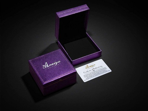 Aretes de plata de ley con diamantes naturales de moda de regalo para mujer - Imagen 2 de 5