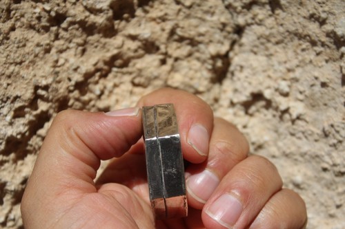 IMPRESIONANTE CAJA DE PASTILLAS DE TABACO ESCONDITE OCTOGONAL ESMALTE PLATEADO HECHO A MANO Estate - Imagen 8 de 11