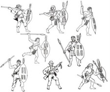 HAT INDUSTRIE Natal Native Contingent 1:72 Scale - 1 Sprue - 8192