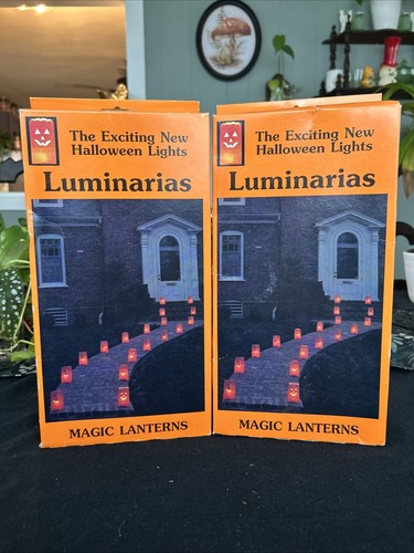 Lot of 12 Vintage Empire Halloween Jack-O-Lantern Luminaries