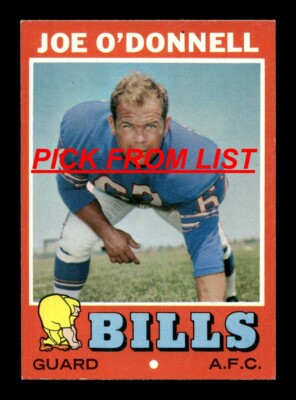 1971 Topps Football 2-246 EX/EX-MT Pick From List All PICTURED vv8 aa3