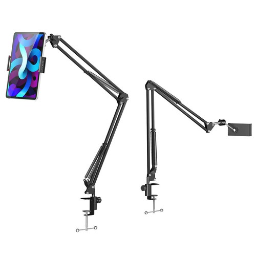 Verstellbar Halterung Handy Halter Tisch Bett Ständer für iPad Samsung Tablet - Afbeelding 3 van 14