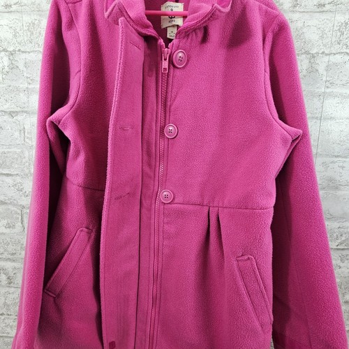 Lands End Girls Button Front Pea Coat Jacket Size Medium 10/12 - Picture 4 of 7