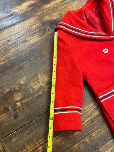 kids vintage wool peacoat sailor nautical preppy spring or winter boys or girls - Picture 9 of 13