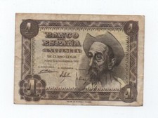 SPAIN 1 PESETA 1951 PICK 139 LOOK SCANS