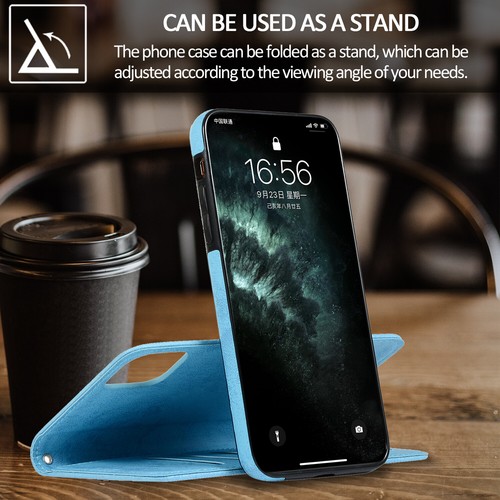 Leather Magnetic Flip Cover Case for Samsung Galaxy S20 Note 20 Ultra S10 S9 S8 - Picture 9 of 18
