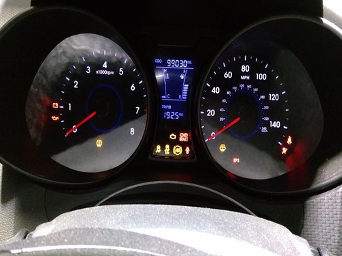 Used Speedometer Gauge fits: 2015 Hyundai Veloster cluster MPH US market w/o Sup - Picture 15 of 18