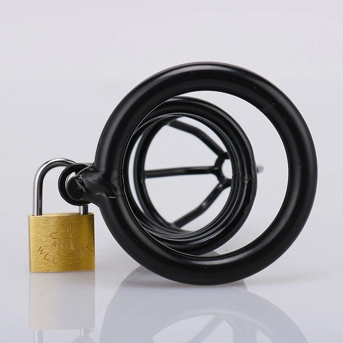 3 Sizes Stainless Steel Male Chastity Device Hauberk Cage Men Metal Locking Belt - Bild 8 von 12