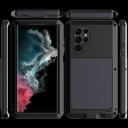 Heavy-duty Tank Metal Silicone Shockproof Case Cover f Samsung S23 S24 S25 Ultra - Picture 13 of 15