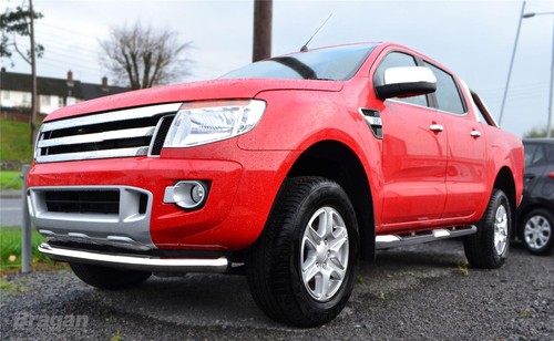 Spoiler Bar To Fit Ford Ranger 2012 - 2016 Stainless Steel Front Chin Accessory - Picture 6 of 11
