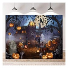 Halloween Theme Backdrop Photography Background for Party Decor Photo Studio