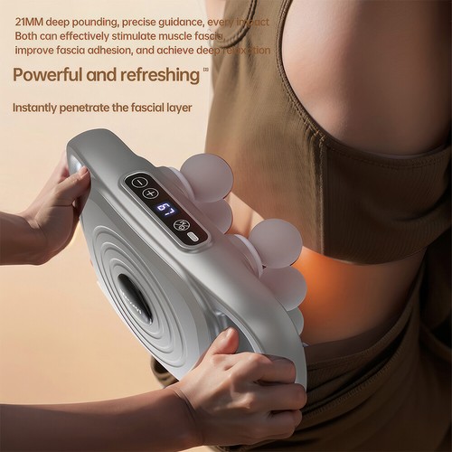 6 Head Massage Gun Deep Tissue with 9 Modes Massager for Full Body Muscle Relief - Picture 7 of 17