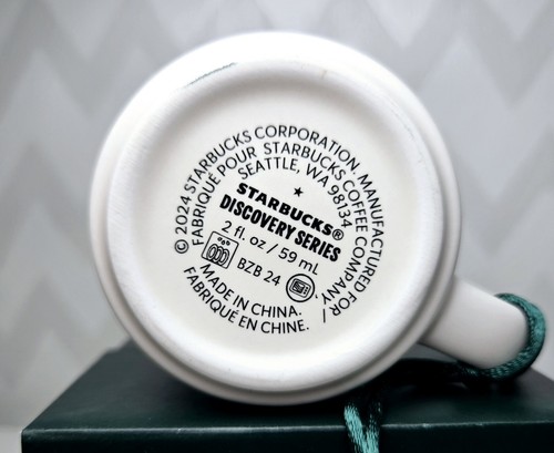 NUOVA tazza Starbucks West Virginia ornamento Discovery serie 2 oz caffè espresso - Foto 5 di 7