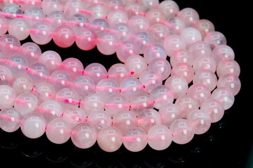 Cuentas sueltas de piedras preciosas redondas grado A de cuarzo rosa 4/6/8/10/15-16 mm - Imagen 11 de 13