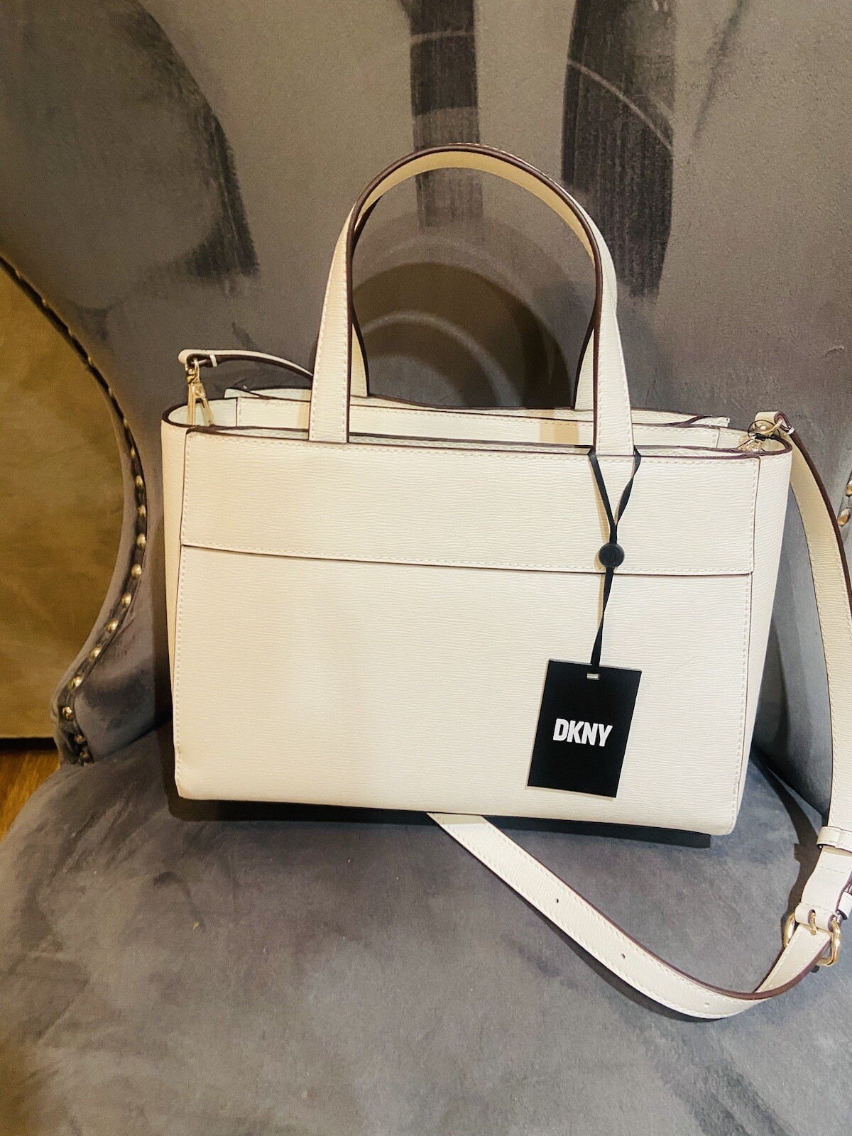 dkny cross body bag white eBay