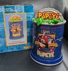 Popeye Light Activated Sound Tin/Ceramic Container -tested & works Vandor 2003