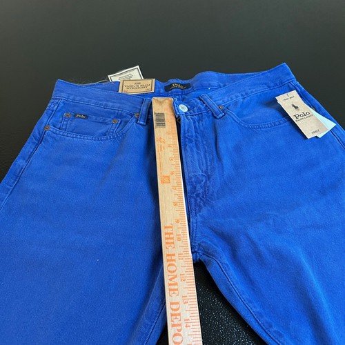 Pantalones de mezclilla Polo Ralph Lauren Varick ajustados rectos de colores para hombre 32x30" nuevos con etiquetas - Imagen 11 de 12