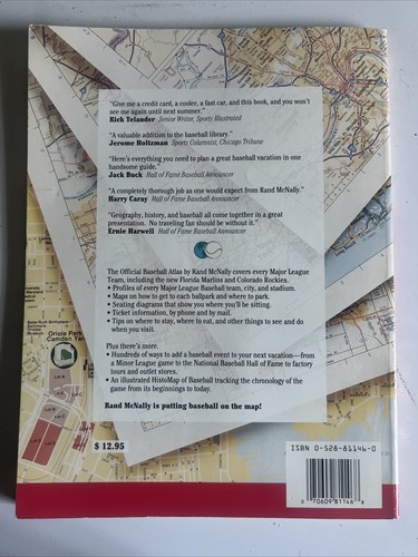THE OFFICIAL BASEBALL ATLAS---1993 EDITION (A Sports Travel Guide) - Picture 3 of 5