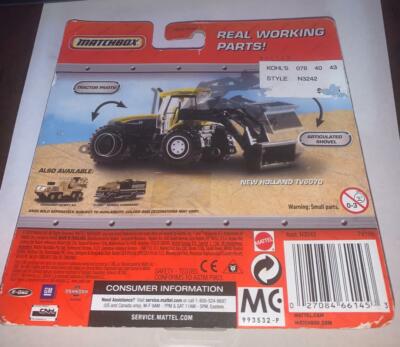 Matchbox New Holland TV6070 Blue Real Working Rigs Die-Cast