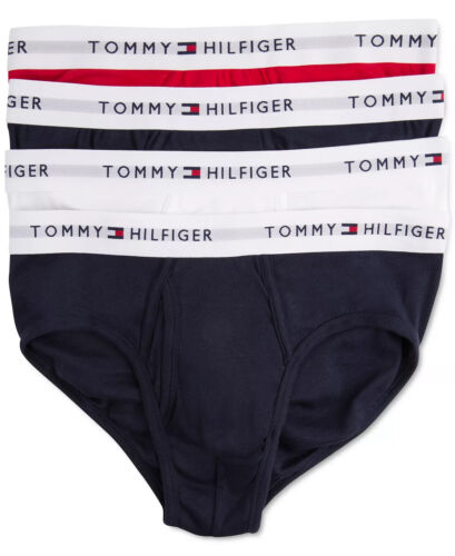 Confezione 4 Slip Tommy Hilfiger Cotone Intimo Uomo Vestibilità Classica Nuovi con etichette $42 - Foto 21 di 26