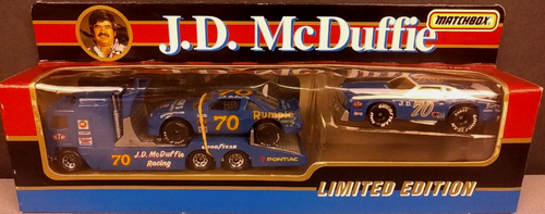 Matchbox NASCAR #70 JD McDuffie Limited Edition Transporter Set In Box    (BNC8)