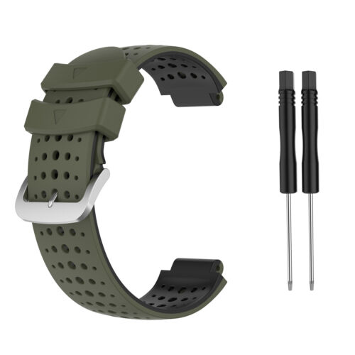 1X correa de reloj de silicona para Garmin Forerunner 220 230 235 620 630 735XT - Imagen 9 de 20