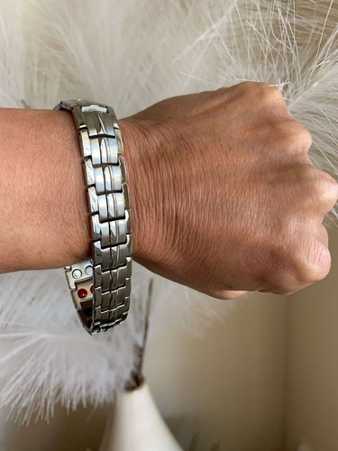 Pulsera de terapia magnética para dolor artritis equilibrio energético alivio del dolor calma alegría - Imagen 9 de 14