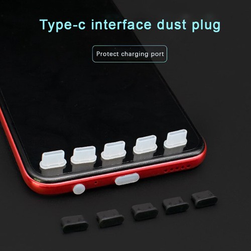 3pcs Type-C Dust Plug Phone USB Charging Port Protector Cover Anti-dust Cap_Y - Zdjęcie 10 z 14