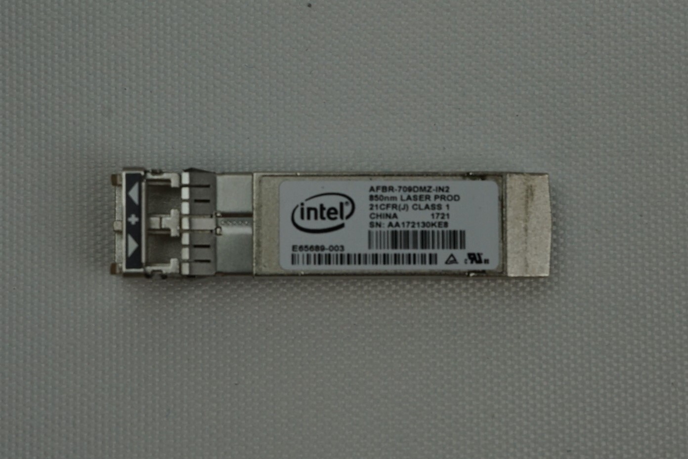 Подключаемый модуль приемопередатчика Intel AFBR-709DMZ-IN2 SFP+ 1000Base-SX 10GBase-SR
