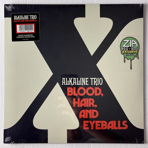 Alkaline Trio - Blood Hair And Eyeballs LP Black in Maroon Vinyl /300 - Picture 2 of 5