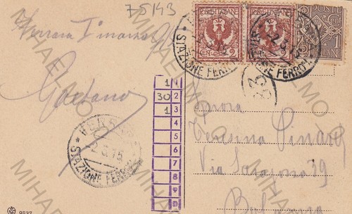 CARTOLINA *24 FERRARA EMILIA ROMAGNA LA CATTEDRALE secolo XII e XV VIAGG. 1915 - Imagen 2 de 2