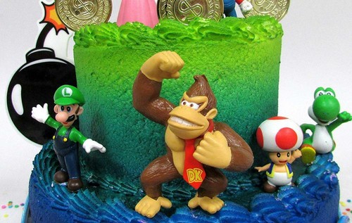 Mario Brothers 23 Stück Geburtstag Tortenaufleger Set mit Schloss,...  - Bild 4 von 8