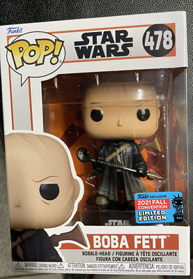 NOMAD BOBA FETT FUNKO POP! #478 new in box, in hand, Comic Con Exclusive Boba F