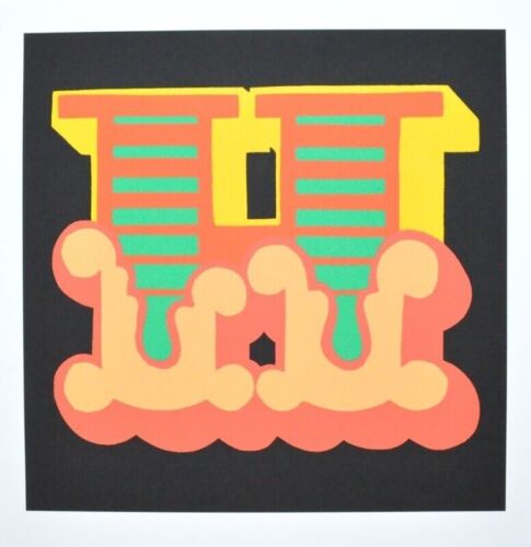 A - Ben Eine - H - Yellow - Signed and Numbered - 2015