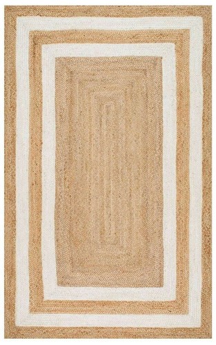 Rug Jute Carpet Natural farmhouse area rug runner rug living room rustic rug - Picture 4 of 6