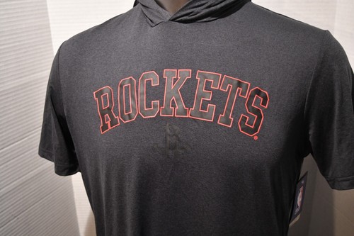 Camiseta New Era Houston Rockets con Capucha Negra Mezcla de Poliéster Para Hombre Talla Grande N con Etiqueta - Imagen 6 de 7