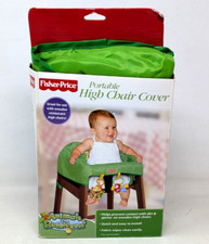 New 2007 Fisher Price Animals of the Rainforest Green Portable High Chair Cover