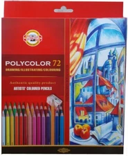 KOH-I-NOOR Polycolor 72 Professional Colored Pencils 3837