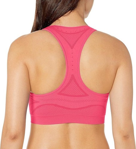 Hanes Seamless Racerback Moderate-Support Sports Bra with CoolDRI Moisture-Wick - Afbeelding 2 van 5