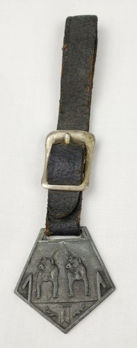 Rare Antique Vintage Bulldog Watch Fob Coca Cola Soda Advertising Mack Trucks - Picture 2 of 8