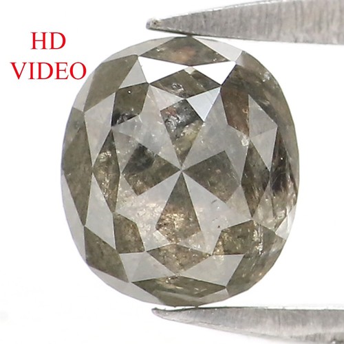 1.07 CT Natural Loose Oval Shape Diamond 5.75 MM Salt And Pepper Diamond NQ2363