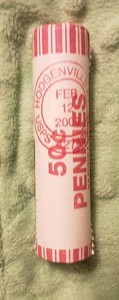 2009-P-Log-Cabin-Penny-Roll-Stamped-amp-Cancelled-Postal-Stamp-HODGENVILLE-KY-8