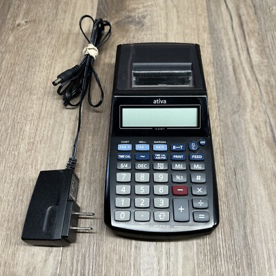 Genuine Ativa (AT-P500) 12 Digit Handheld Printing Calculator | eBay