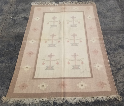 Vintage Traditional Handmade Beautiful Turkish Kilim Floor Rug Carpet 178x124 cm