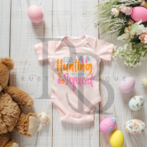 Infant Romper Baby Jumpsuit Baby One Piece Cute Easter Egg Hunting