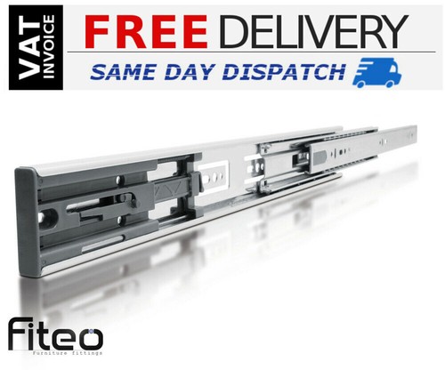 FULL BOX of Soft Close Ball Bearings Full Extension Drawer Runners/Slide 300-600 - Picture 1 of 4