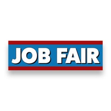 JOB FAIR Vinyl Banner with Optional Sizes (Made in the USA)