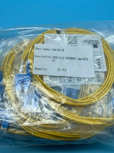 NLSM-SCSC-2M single-mode sc-sc duplex fiber assembly 2 meter - Afbeelding 2 van 3