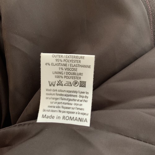 Brown Polyester Womens Suit Jacket Size 14 - Picture 12 of 12